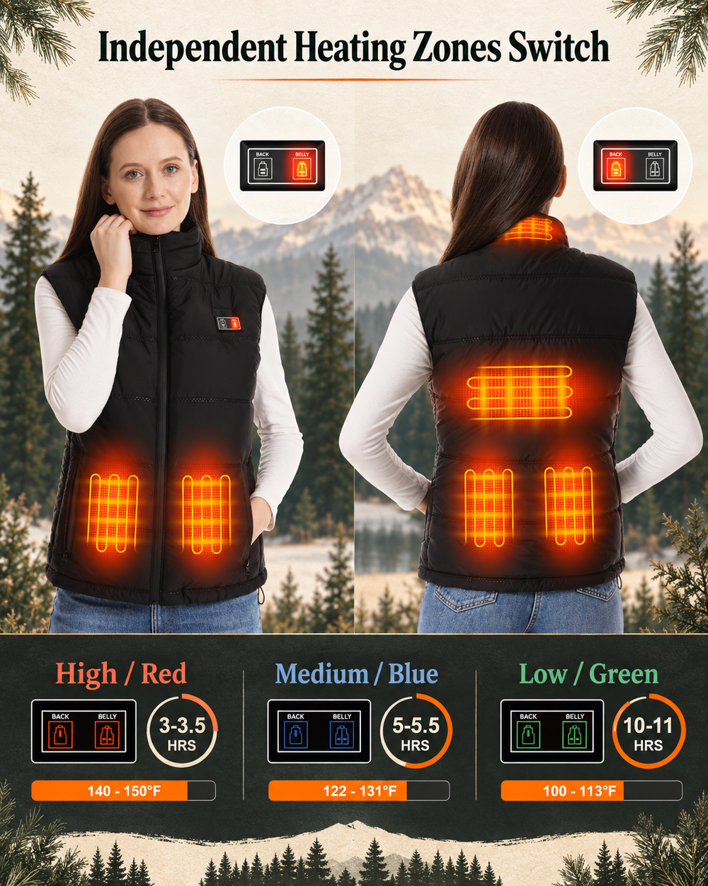 Ladies Ridge 3 Heated Vest